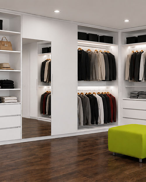 Ankleidezimmer BauMit Schrankdesign